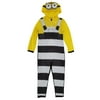 Despicable Me Mens Minion Character Costume Union Suit Hooded Pajamas