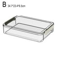 thumbnail image 1 of 34.7*23.4*3.5cm PET Transparent Document Storage Box Household Drawer Box Off R7 O4U9, 1 of 9