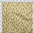 thumbnail image 3 of oneOone Polyester Lycra Yellow Fabric Yacht Nautical Diy Clothing Quilting Fabric Print Fabric By Yard 56 Inch Wide, 3 of 4