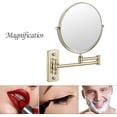 thumbnail image 2 of Wall Mounted Makeup Mirror 6 Inches for Bathroom with 3x/5x Magnification,Two-Sided Extendable,360 Degree Swivel, 2 of 7