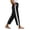 Black Pants for Women, variant on Cotton Linen Harem Pants Women Fashion Side Lace Patchwork Trousers Breathable Drawstring Elastic Waist Summer Casual Pant XXL