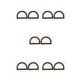 thumbnail image 1 of mmirethe 2Pcs Women Purse Handles Belt Replacement Handmade DIY for Tote Purse Making brown D shape 5Set, 1 of 6