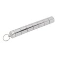 thumbnail image 3 of Metal Small Medicine Box, Emergency Keychain Pill Holder Large Capacity  For Fishing Silver, 3 of 8