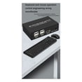thumbnail image 3 of Commutateur KVM Compatible 2X1 4K, Sélecteur USB Compatible 2 en 1 avec Hub USB 4 Ports, 3 of 5