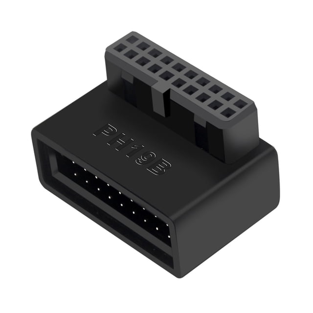 Sywqhk Convertidor de enchufe adaptador de cabezal USB 3.0 19P 20P para placa base de computadora (B)
