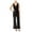 black, variant on Trixxi Womens Glitter Jumpsuit, Black, Juniors, 5