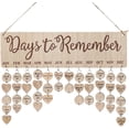 thumbnail image 1 of Tableau de Calendrier Perpétuel en Bois pour Anniversaire Rappel Familial, 1 of 5