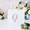 thumbnail image 2 of Efavormart 4" Letter Q Silver Self-Adhesive Rhinestone Number Stickers for DIY Crafts, Handicraft Art, Graduation Cap Decorations Birthday Party, Wedding Alpha-Numeric stickers, 2 of 6