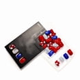 thumbnail image 3 of 4th Of July Independence Day French Tip Press-On Nails, Almond,Red White Blue, Short, 24 Count,D, 3 of 10