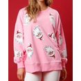 thumbnail image 2 of Suéter navideño de moda con lentejuelas Y2K, estampado gráfico, cuello redondo, informal, cómodo, suelto, de manga larga, para uso diario, 2 of 4