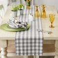 thumbnail image 2 of Gray and White Checkers Table Runner 14x108, 2 of 3