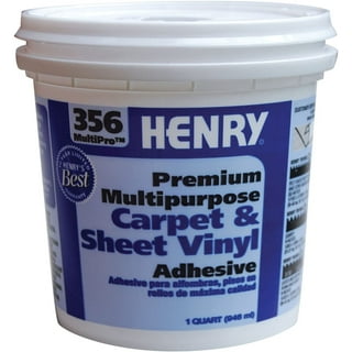 Henry 356 MultiPro Premium Multipurpose High Strength Paste Carpet & Sheet  Vinyl Adhesive, 1 quart