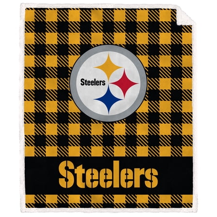 NFL Pittsb STEELERS Sherpa Throw Blanket
