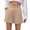 Beige, variant on Htigea Clearance 2025 Trendy Shorts for Women Dressy Casual High Waisted Lounge Summer Pleated Shorts with Pockets Beige,M