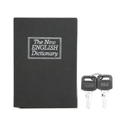Book Safe Black with Key Lock Practical Dictionary Diversion Safe Seceret Book Saving Box for Storing Small Valuable Items Money 4.5 x 3.1 x 1.8in Book Safe for Change Storage, Gift Giving