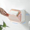 thumbnail image 5 of Wall Mounted Storage Box Small Item Organizer Sanitary Napkins Holder15.5*15.5*9cm pink, 5 of 5