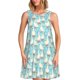 thumbnail image 1 of Easygdp White Geese and Flower para Vestido Transpirable de Mujer, Vestido Suelto de Manga Corta con Pliegues y Bolsillos para el Verano, 1 of 7