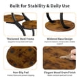 thumbnail image 6 of Biemlerfn 4-Tier Round Side Table, Small End Table with Metal Frame, Wood Nightstand for Patio, Sofa, Living Room & Bedroom, Brown, 6 of 11