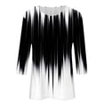 thumbnail image 3 of qucoqpe Summer Tops for Women Fashion Casual Color Block Crew Neck 3/4 Sleeve Pullover Shirts Loose Dressy Blouses, 3 of 4
