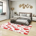 thumbnail image 2 of Red Heart Rug, Love Rugs For Living Room Bedroom, Washable Non Slip Soft Small Carpet, Patterned Area Rugs & Home Decor, 2 of 7