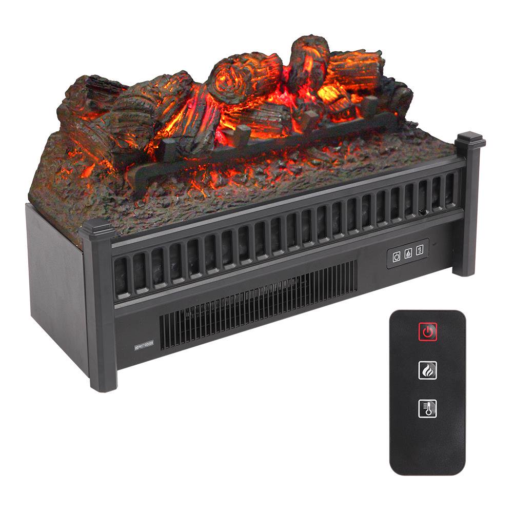 ZOKOP 23" Electric Fireplace Log Insert Heater with Ember Bed & Remote