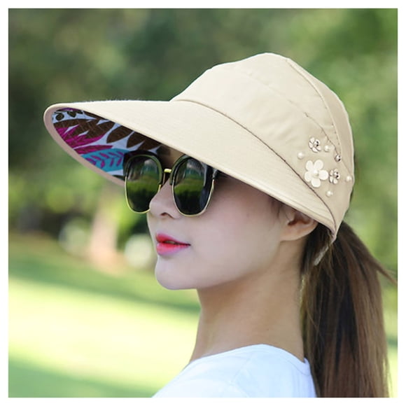 Sombrero de protección solar,Sombrero con visera para el sol Gorra de playa grande Gorra con visera para el sol Diseño revolucionario