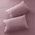 thumbnail image 4 of Lux Decor Collection King Size Sheet Set - 4 Pc King Bed Sheets Set - High GSM Brushed Microfiber Sheets - Up to 16 Inches Deep Pocket Bedding Sheets & Pillowcases, Pink, 4 of 8