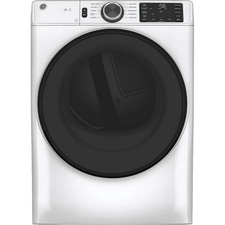 GE GFD55GSSNWW 7.8 Cu. Ft. Front Load Smart Gas Dryer - White