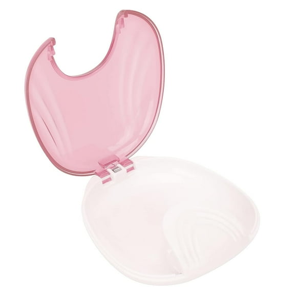 Orthodontic Retainer Case, Effectively Prevent Small And Light Strong And Sturdy Denture Container for Home(pink)