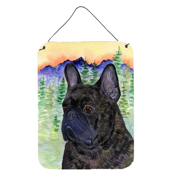 Caroline's Treasures SS8257DS1216 French Bulldog Wall or Door Hanging Prints, 12x16, multicolor
