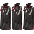 thumbnail image 1 of Paquete de 3 hervidores plegables para deportes al aire libre de 700 ml, sin Bpa, reutilizables, a prueba de fugas, botella de agua potable plegable, portátil para acampar, hacer deportes o, 1 of 5