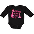 thumbnail image 3 of Inktastic My Mema Loves Me Girls Gift Girls Long Sleeve Baby Bodysuit, 3 of 5