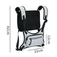 thumbnail image 2 of Sac de Poitrine Ensemble de Mode Sangle de Course Réfléchissante pour Hommes et Femmes Course de Nuit Exercice Randonnée Jogging, 2 of 5