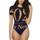 thumbnail image 1 of Balery 2025 Happy New Year 3 Body de cuello redondo de manga corta para mujer Tops de manga corta Tops básicos-Medium, 1 of 7