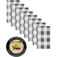 thumbnail image 3 of Newbridge Gray Buffalo Cottage Check Print Fabric Napkins, Buffalo Plaid Wrinkle Free, Water and Stain Resistant Heavy Weight Napkins, Set of 8 Napkins,, 3 of 6