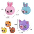 thumbnail image 1 of Divertido sonido Animal pellizcar y presionar la bola escupir la lengua juguete para aliviar el estrés niños adultos bebé juguete suave rebote juguete de crecimiento lento, 1 of 1
