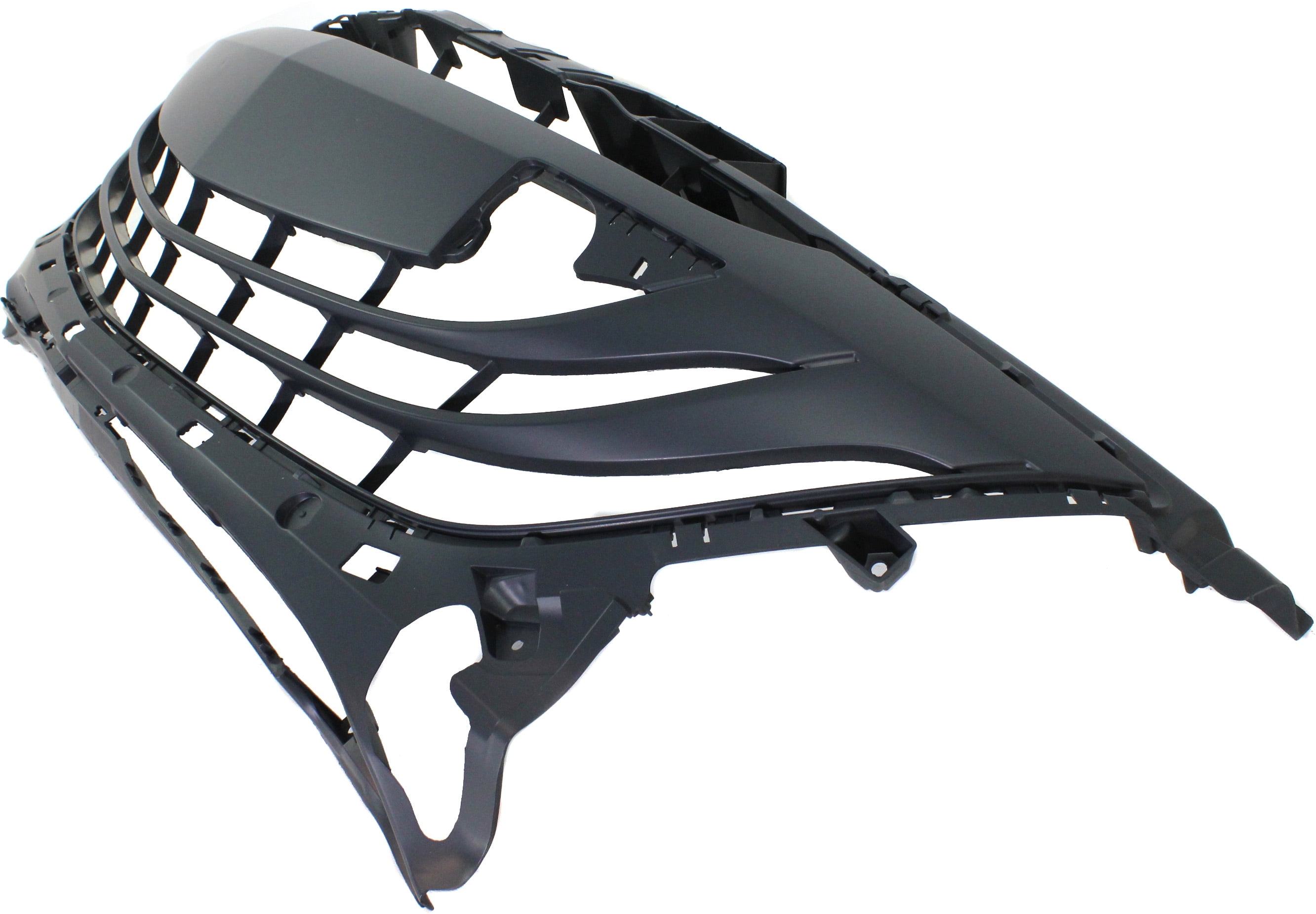 Bumper Grille Compatible With 2010-2012 Mazda 3 Front, Lower Black