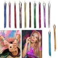 thumbnail image 4 of Ensemble de Perruques en Métal Pailleté pour Femmes, Cheveux de Fée, Fil de 43,3 Pouces (Environ 110 cm), Fil Chauffant, 14 Couleurs, Extensions de Cheveux, 4 of 5