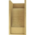 thumbnail image 4 of 11"W x 11"D x 22"H Wide Newport Rough Cedar Woodgrain TimberThane Corbel, Primed Tan, 4 of 6