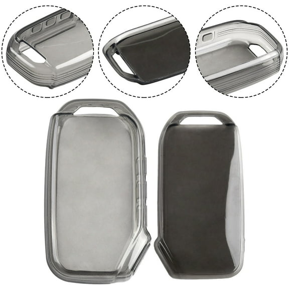 for Kia forte Soul K3 K5 K8 Sorento Seltos Black Transparent Key Fob Case Cover