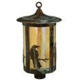 thumbnail image 3 of Meyda 139412 12 in. Fulton Crow Post Mount, Bai Vintage Copper, 3 of 4