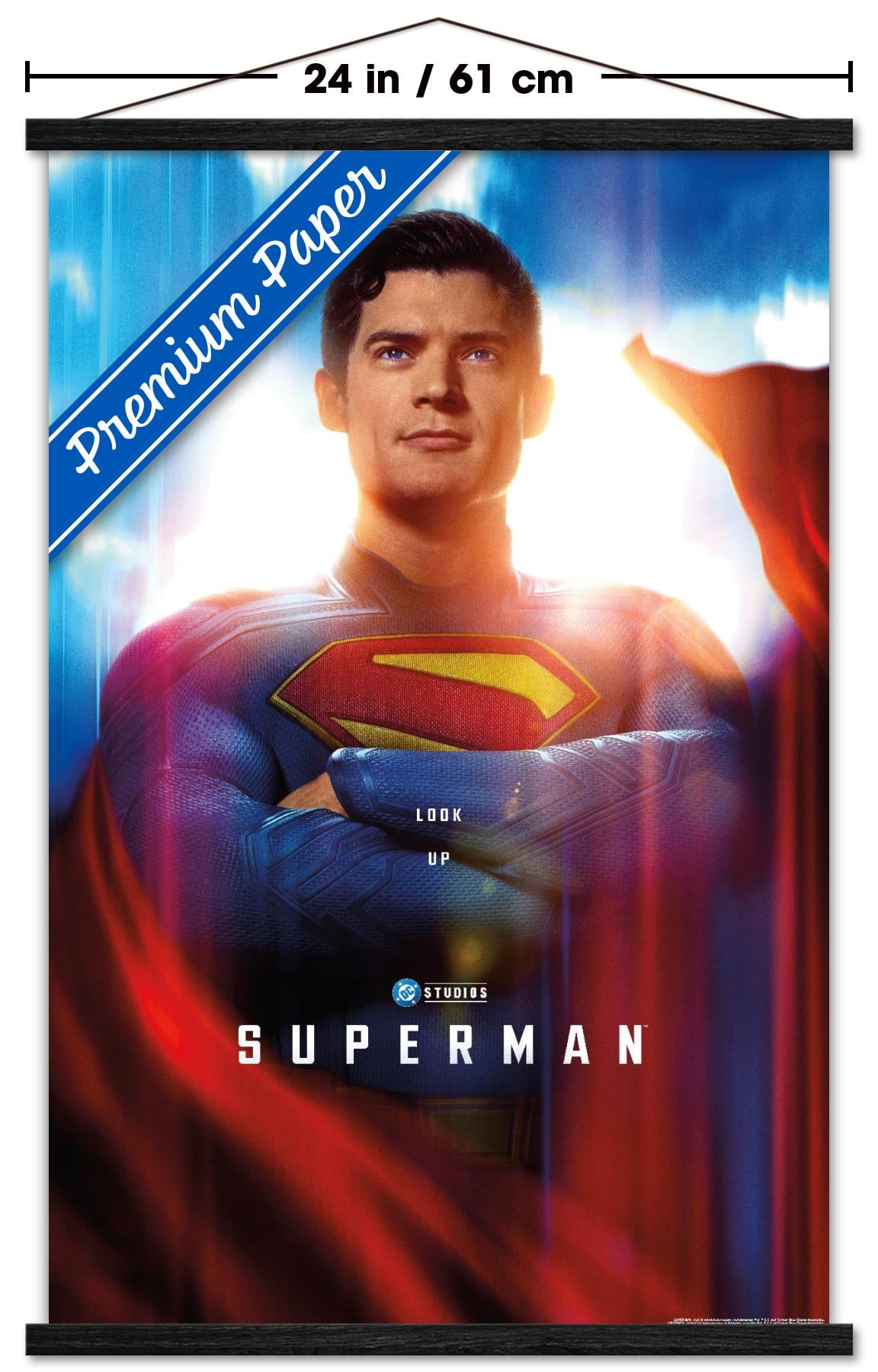 DC Studios Superman (2025) - Close-Up One Sheet Wall Poster with Magnetic Frame, 22.375" x 34"