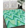 thumbnail image 2 of Ahgly Company Indoor Rectangle Patterned Turquoise Green Area Rugs, 3' x 5', 2 of 6