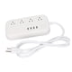 thumbnail image 2 of Regleta inteligente 4 salidas de CA 4 puertos USB carga rápida temporizador de encendido y apagado ABS protector contra sobretensiones inteligente seguro enchufe estadounidense de 100 a 240V, 2 of 8