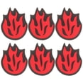 thumbnail image 1 of Miangastore 6Pcs Fire Shaped Tennis Racket Damper Tennis Racket Silicone Racket Supply, 1 of 8