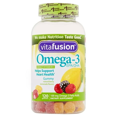 Vitafusion Omega 3 Gummy Vitamins for Adults, 120 count - Walmart.com