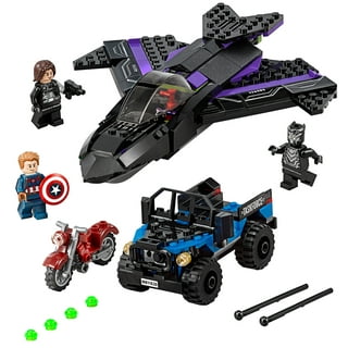 LEGO Marvel Superheroes: Black Panther Minifigure with Royal Talon Fighter  and Black Cape