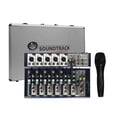 thumbnail image 1 of Mezcladora SOUNDTRACK MX702USB Pasiva 7 Canales RCA USB Fuente Phantom Power, 1 of 3