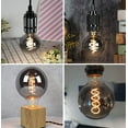 thumbnail image 5 of LINLIN LED Edison Bulb, Vintage Spiral Filament Light Bulb 4W E27 Base, Smoky Grey Glass Decorative Light Bulb for Bedroom Wedding, 5 of 7