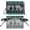American Tribal Horse Teal Gray, variant on COEQINE Car Window Shade for Baby, Block Light Keeps Cooler Sun Shade Blocker with Magnets, Double Opening Side Window Curtain for SUV Sedans Truck Van, Tiger Stripe